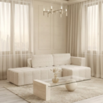 Orlento Modern Bouclé 3-Seater L-Shape Sofa - Image 3