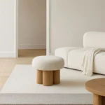 Celeste Tiered Bouclé Stool with Integrated Storage - Image 3