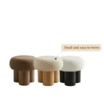 Celeste Tiered Bouclé Stool with Integrated Storage - Image 6