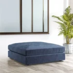 Plush Square Fabric Ottoman Cube Seating - Image 5