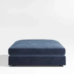 Plush Square Fabric Ottoman Cube Seating - Image 3