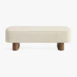 Preslay Upholstered Boucle Bench – Premium End-of-Bed & Entryway Seating - Image 5