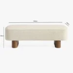Preslay Upholstered Boucle Bench – Premium End-of-Bed & Entryway Seating - Image 7