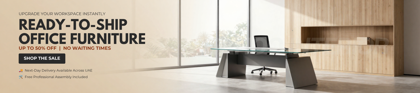Ready-to-Ship Office Furniture Banner