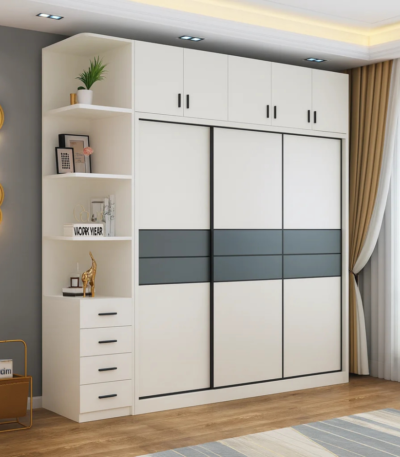 Bahoo Strand custom-built modular wardrobe system with adjustable configuration and sleek modern design.