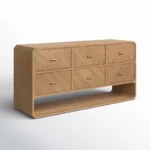 Tahani 6-Drawer Chest with Fluted Oak Finish - Image 5