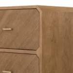 Tahani 6-Drawer Chest with Fluted Oak Finish - Image 7