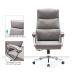 Mable High Back Executive Office Chair | Premium Ergonomic Leather Manager Chair UAE - Image 5