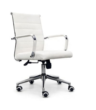 Medium Back Paris Executive Office Chair in White - Ergonomic Office Chair UAE