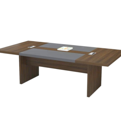 300CM Walnut & Grey Executive Meeting Table Bahoo Interior UAE