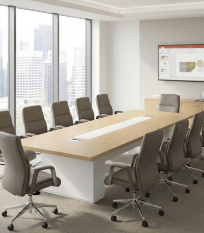 360cm Executive Walnut Grey Meeting Conference Table UAE