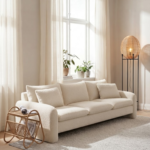 Bahoo Solvique Bouclé 3-Seater Sofa - Image 3