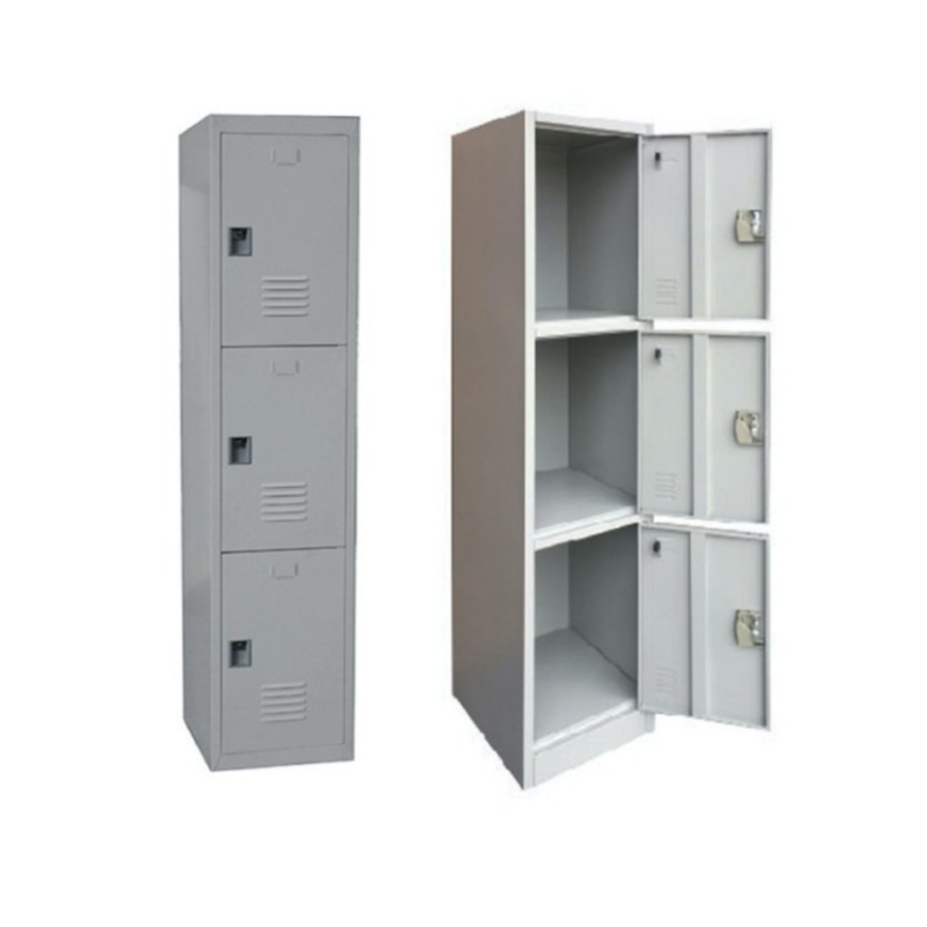 Three Tier Steel Locker Cabinet UAE | Metal Storage Locke