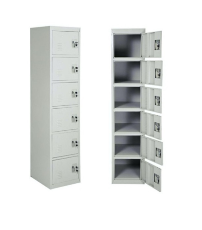 Six Tier Steel Locker Cabinet UAE | Heavy Duty Metal Locker