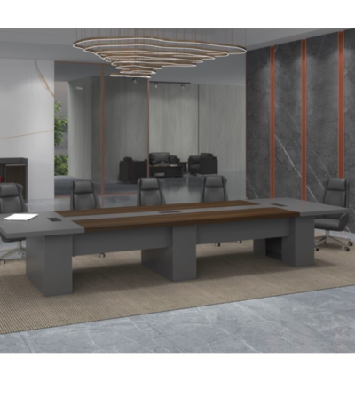 Walnut Grey Conference Table | 480cm Executive Meeting Table