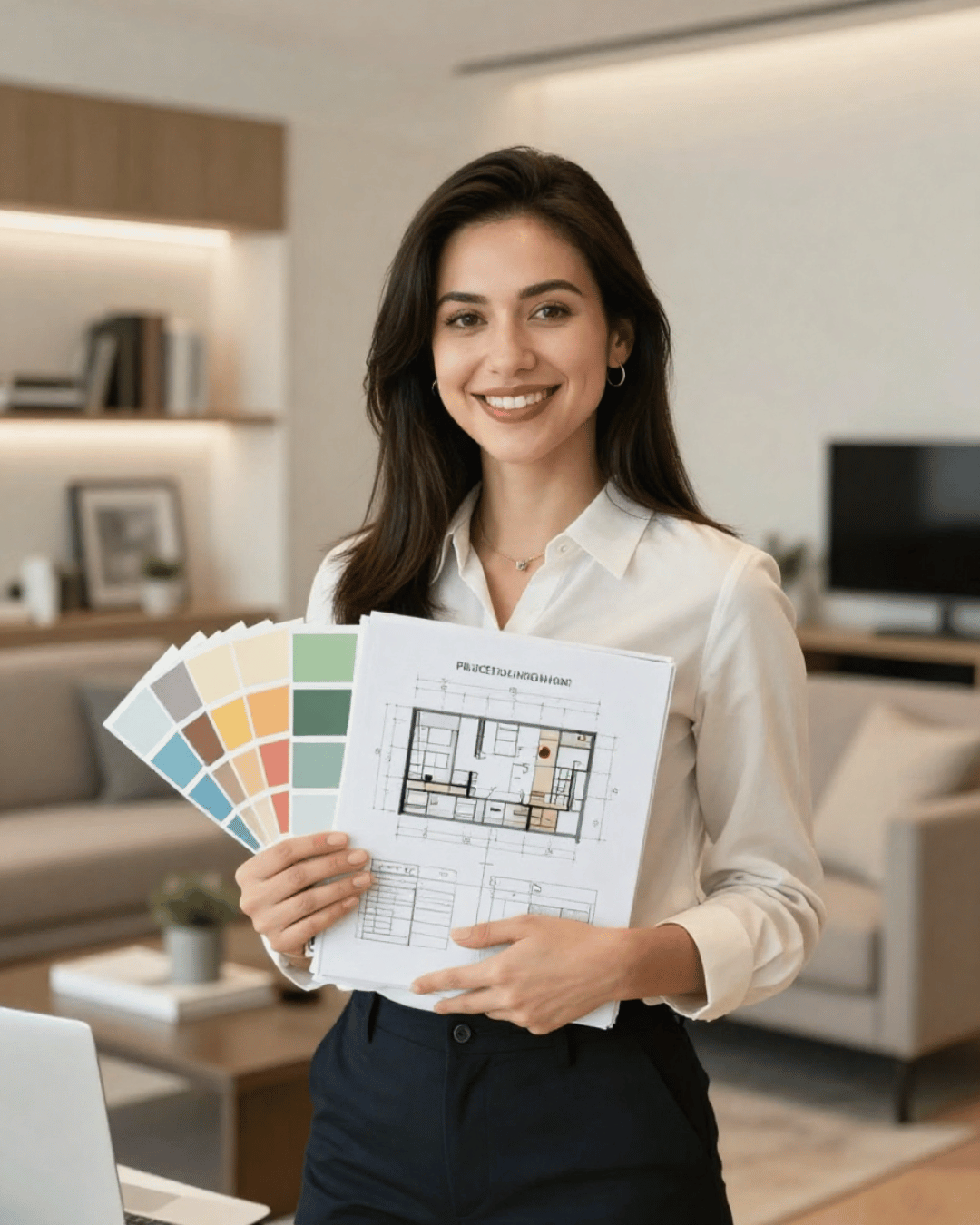 Warm Interior Design Consultant Photo