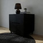 Zion Premium Bedside Table – Compact Solid Wood Composite Nightstand with Multi-Tier Storage - Image 4