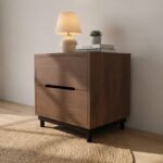 Zion Premium Bedside Table – Compact Solid Wood Composite Nightstand with Multi-Tier Storage - Image 2