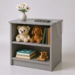 Apex Accent Nightstand – High-Density Engineered Wood with Dual Storage and Drawer Unit - Image 4