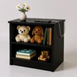 Apex Accent Nightstand – High-Density Engineered Wood with Dual Storage and Drawer Unit - Image 2