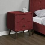 Selene Florid Upholstered Bedside Table - Image 4