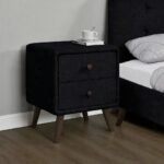 Selene Florid Upholstered Bedside Table - Image 3
