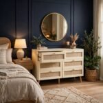 Lumia Woven Cane 6-Drawer Bedroom Dresser