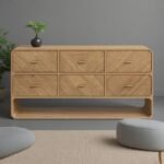 Tahani 6-Drawer Chest with Fluted Oak Finish - Image 2