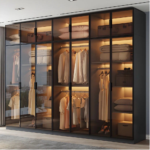 Zenith Luxe Grand Modular Glass Door Wardrobe with Boutique Storage - Image 2