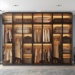 Zenith Luxe Grand modular glass door wardrobe with boutique storage by Bahoo Interior UAE