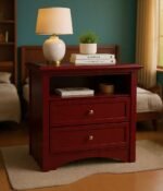 Aergo Prime Transitional Nightstand with Arched Base - Image 5