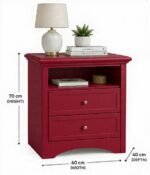 Aergo Prime Transitional Nightstand with Arched Base - Image 6