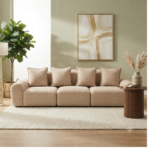 Bahoo Mila Modern Off-White 3-Seater Modular Sofa