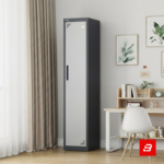Modern tall single locker storage cabinet with secure locking door for UAE offices and homes