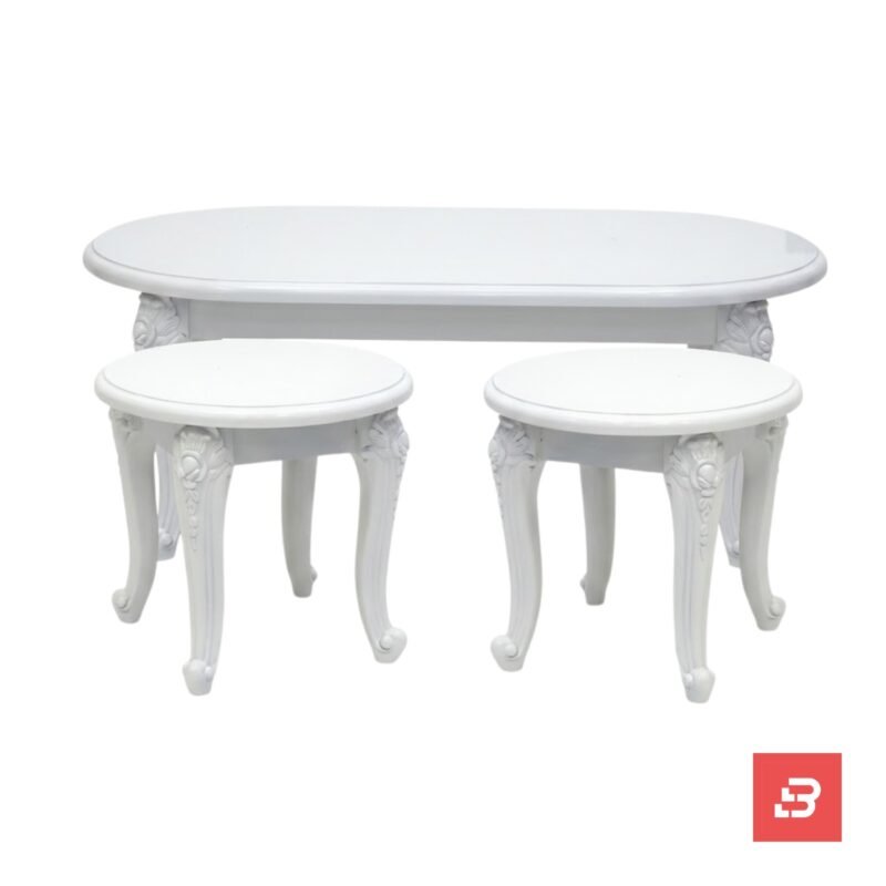 Bahoo Versailles Classic Vanity Table and Stool Set | Luxury Bedroom Furniture