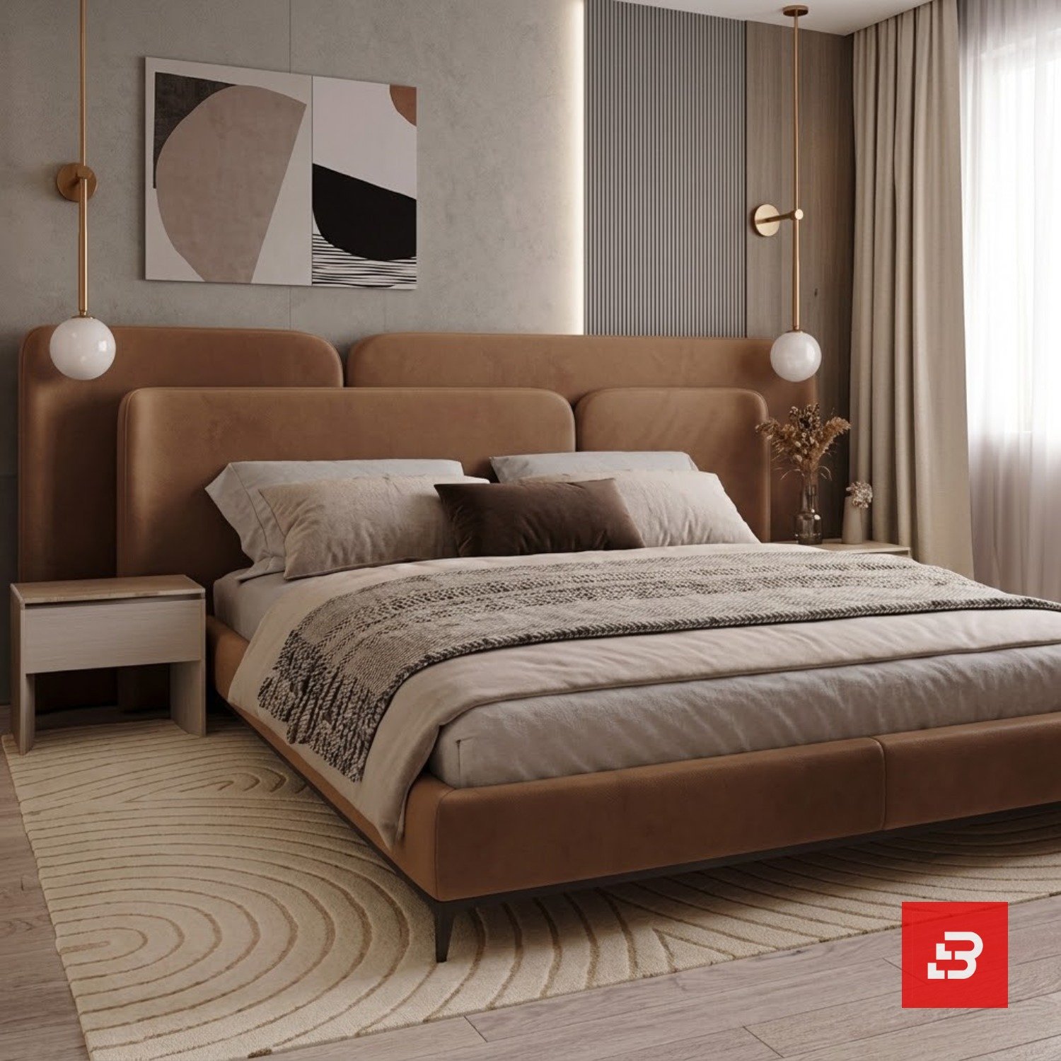 WhatsApp Image 2026-08-07 at 4.16.38 PM Bahoo Eclipse Velvet Upholstered Platform Bed | Luxury Bedroom Furniture - Image 1